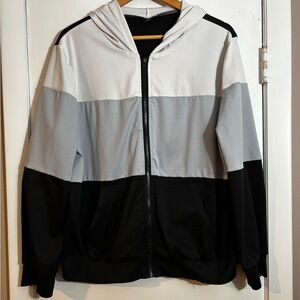 SHEIN Monochrome Colorblock Bomber Jacket